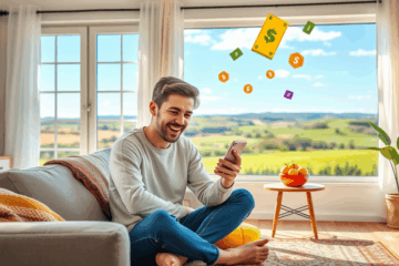 Imagine care ilustrează procesul de obținere a creditelor ușor și rapid în România.