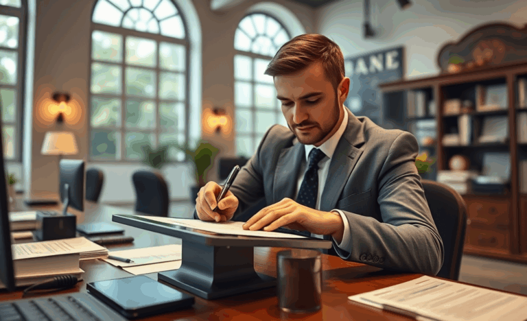 Persoană semnând electronic pentru obținerea unui credit rapid