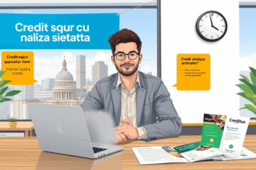 Imagine reprezentând procesul de analiză rapidă a cererii de credit pentru soluții financiare sigure.