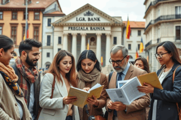 Imagine cu imigranți discutând despre opțiuni de împrumut legal în România