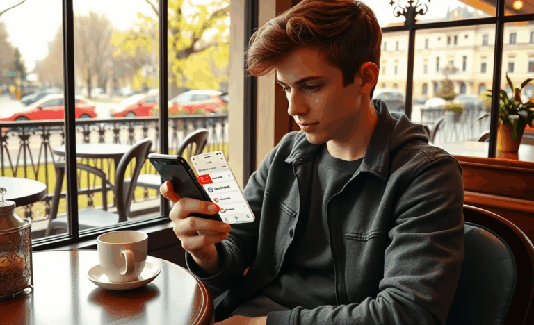 Imagine care ilustrează obținerea unui credit pentru telefonul mobil prin intermediul unei aplicații de mobile banking.