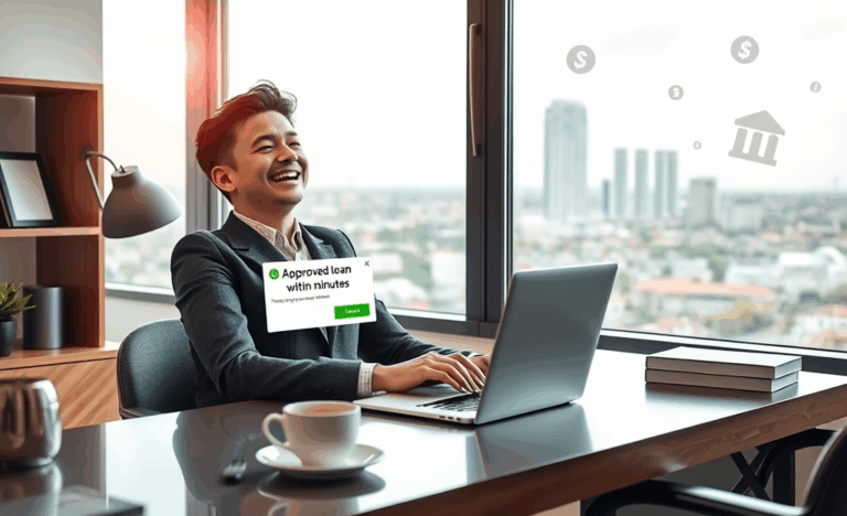 Imagine care ilustrează procesul rapid de aplicare pentru un credit online.