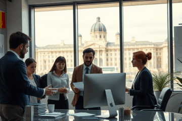 Imagine cu o persoană completând o cerere de credit online fără garanții