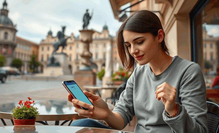 Imagine cu un telefon mobil și un simbol de aprobare pentru împrumuturi rapide.