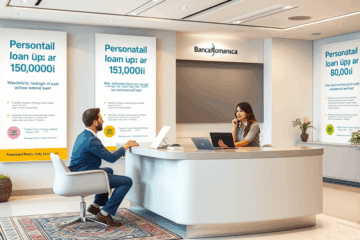 Imagine care ilustrează procesul de aplicare și funcționare a unui împrumut la Banca Românească.