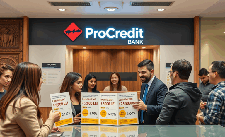 Bancă oferind împrumuturi cu garanție simplificată de la ProCredit Bank
