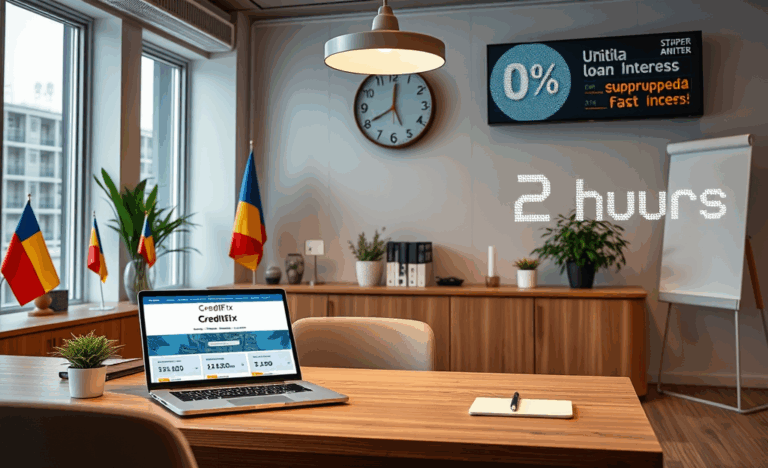 Imagine cu CreditFix, platforma de soluții rapide pentru credit online, fără verificări lungi.