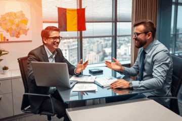 O persoană completând o aplicație pentru un credit rapid ExtraFinance.