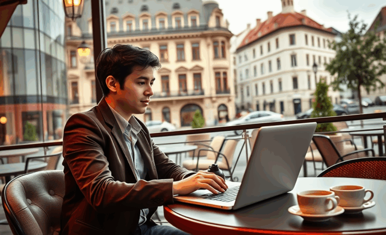 Imaginea unei persoane care utilizează un laptop pentru a aplica online la Ocean Credit pentru un credit personal.