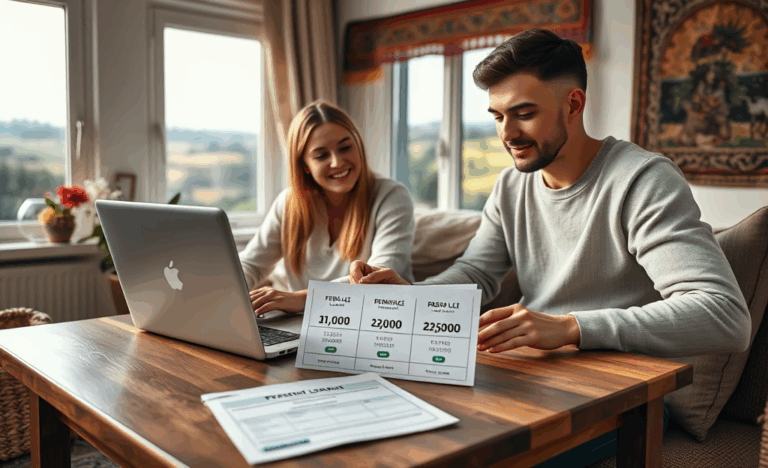 Reprezentant Provident explicând un credit personal unui client în România