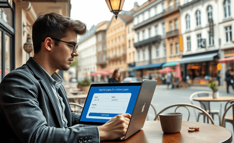 Imagine reprezentând conceptul de împrumuturi rapide și sigure online