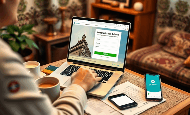 Imagine cu procesul de solicitare a unui credit personal online prin CEC