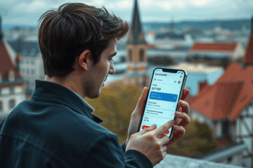 Imagine cu aplicația de Mobile Banking a UniCredit Bank pentru contractarea unui credit personal.